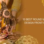 round mehndi design front hand