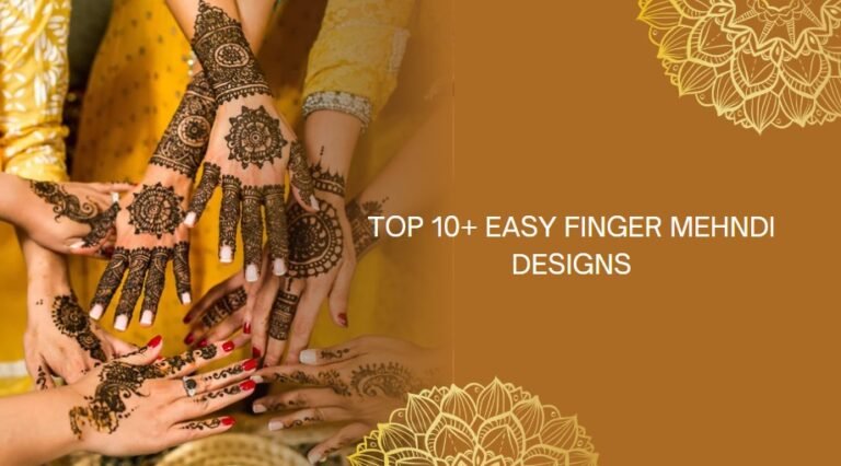 easy finger mehndi design