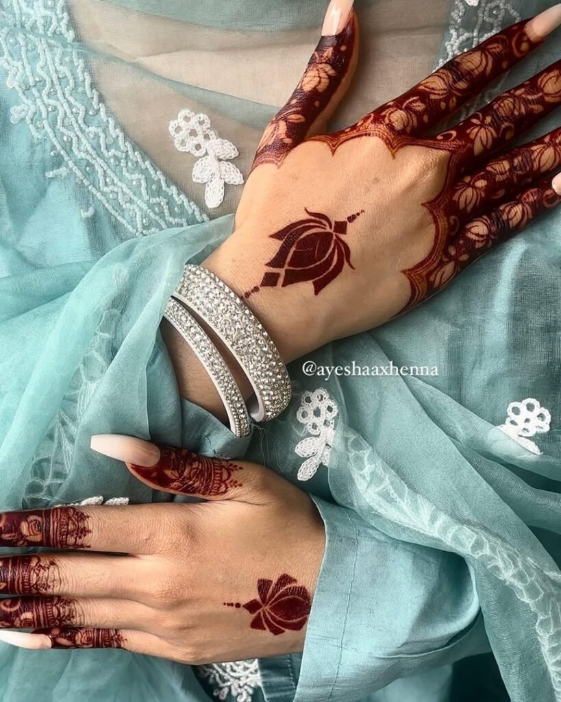 unique mehndi design for raksha bandhan