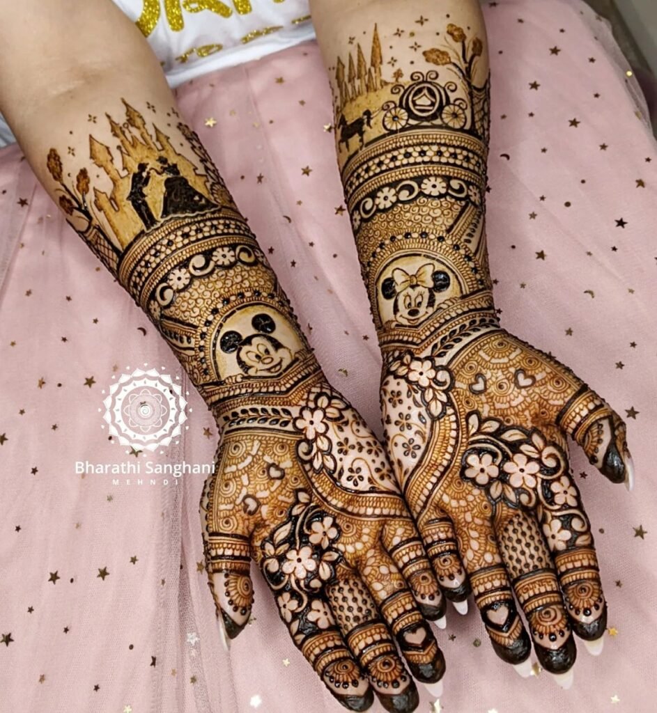 unique mehndi design for raksha bandhan