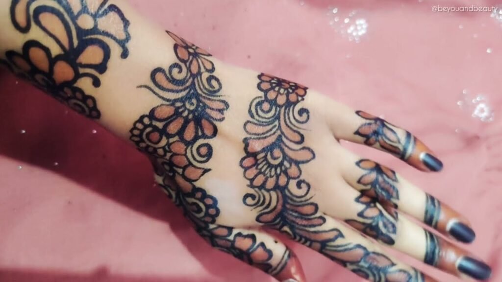 arabic stylish foot mehndi design
