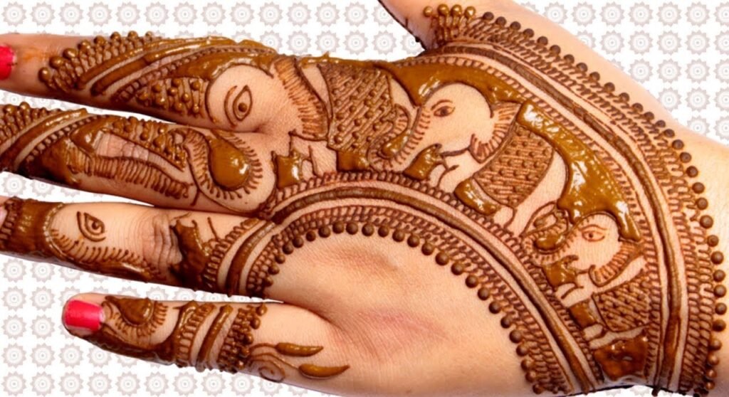 hathi mehndi design