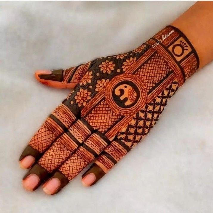 hathi mehndi design