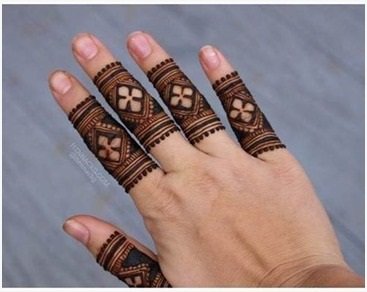 mehndi design for fingers