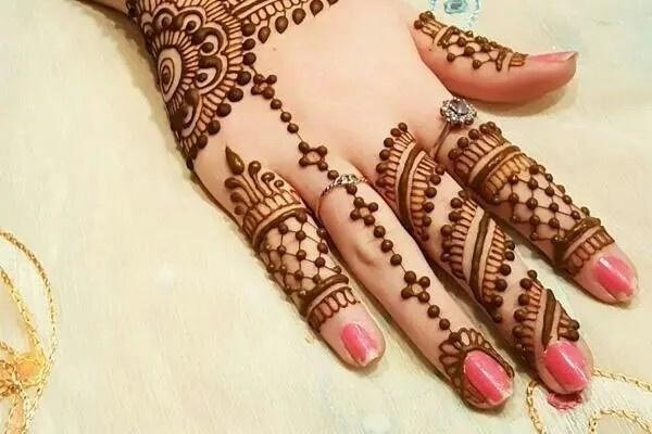 mehndi design for fingers