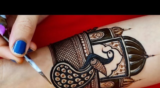 full front hand mehndi design