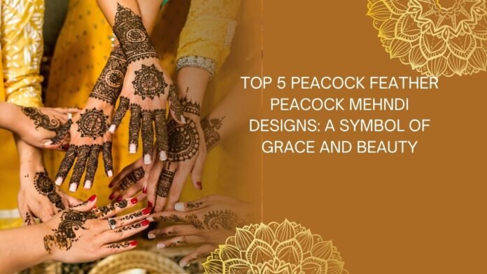peacock feather peacock mehndi design