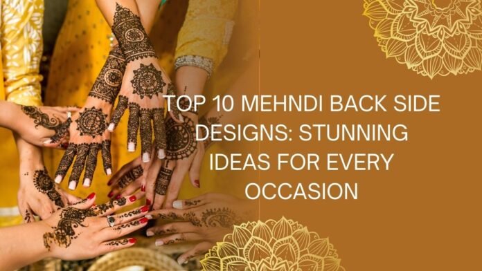 mehndi back side design