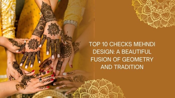 checks mehndi design