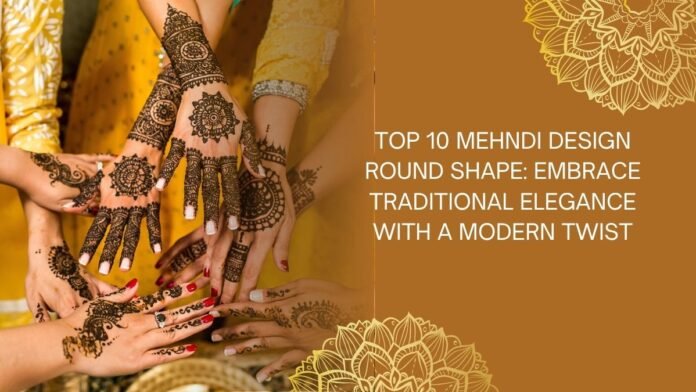 mehndi design round shape