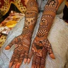 mehndi design front hand full