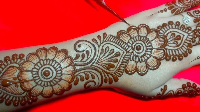 mehndi design front hand full