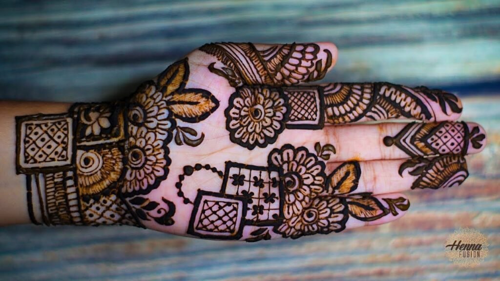 mehndi design front hand full