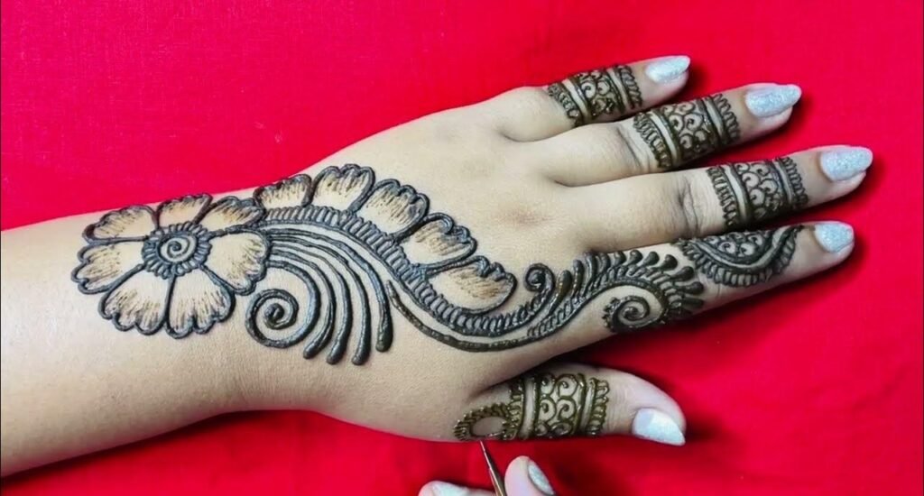 Top 10 Mehndi Design Simple Back Hand Easy – Stunning Yet Effortless Styles 6 mehndi design simple back hand easy,simple mehndi design back hand mehndi design simple back hand easy Top 10 Mehndi Design Simple Back Hand Easy – Stunning Yet Effortless Styles mehndi design simple back hand easy