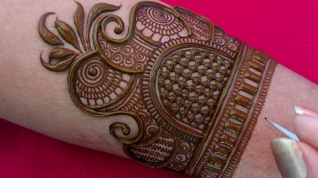 mehndi design front hand full