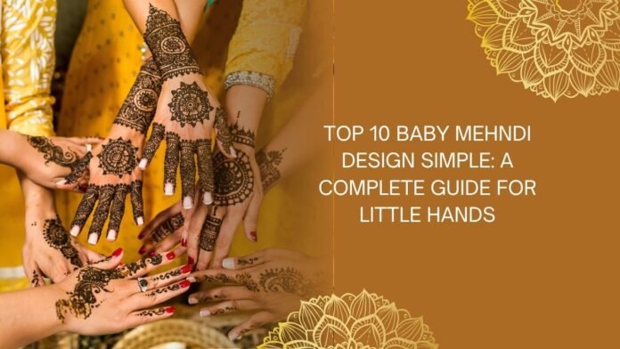 baby mehndi design simple