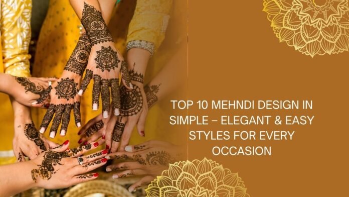 mehndi design in simple