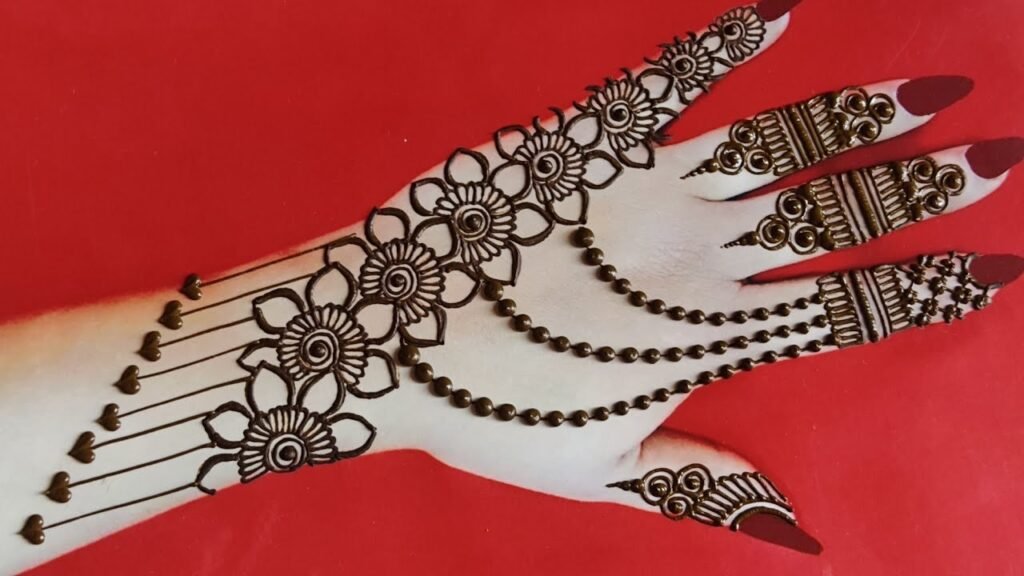 Top 10 Simple Mehndi Back Designs: Elegant and Easy Henna Art for Every Occasion 1 simple mehndi back design,back hand mehndi design simple mehndi back design Top 10 Simple Mehndi Back Designs: Elegant and Easy Henna Art for Every Occasion simple mehndi back design