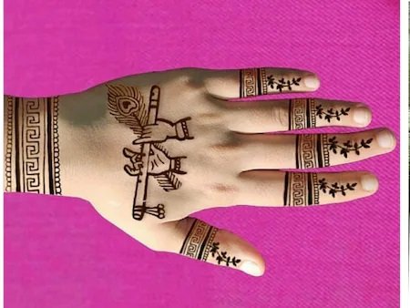 Top 10 Baby Krishna Mehndi Design: Celebrating Divine Innocence with Art 7 baby krishna mehndi design,Laddu Gopal mehndi design,Bal Gopal mehndi design,Krishna Janmashtami mehndi design,Krishna mehndi design for hands baby krishna mehndi design Top 10 Baby Krishna Mehndi Design: Celebrating Divine Innocence with Art baby krishna mehndi design