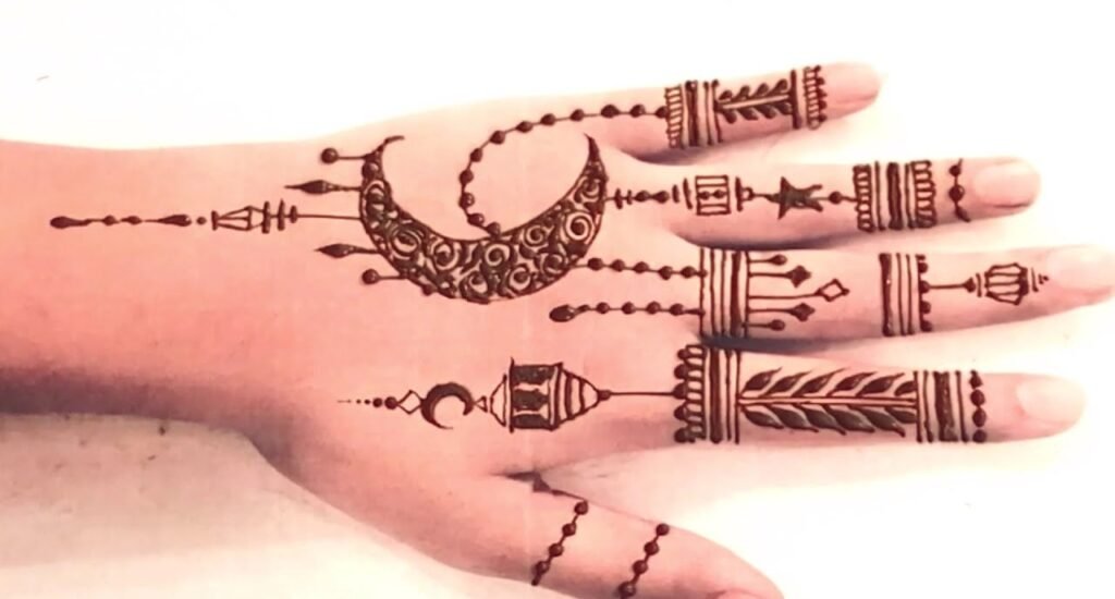 simple cute baby mehndi design