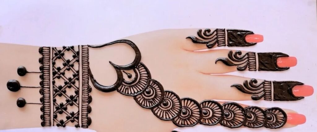 simple cute baby mehndi design